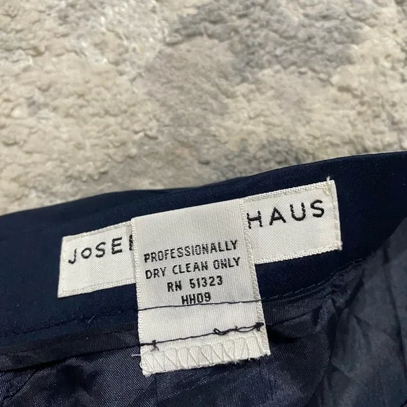 Josephine Chaus Navy Blue Size 10 Skirt With Zipper Pencil Knee Lenght - Picture 6 of 6